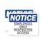 Signmission Employees Only Restricted Access OSHA Notice Sign, Vinyl Decal, 10in W x 7in L, 2PK OS-2PACK-NS-D-710-L-11998 - alternate 1